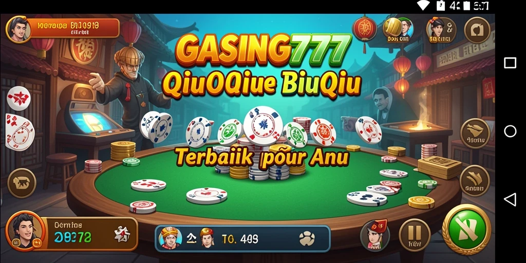 Tampilan gameplay QiuQiu yang seru di GASING777.