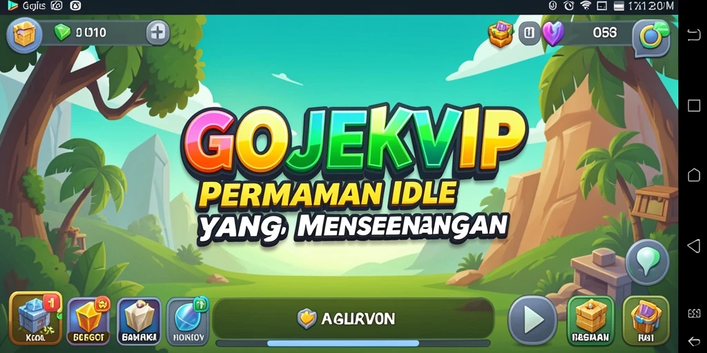 Screenshot menunjukkan gameplay Idle yang tenang dan menarik dari GOJEKVIP.