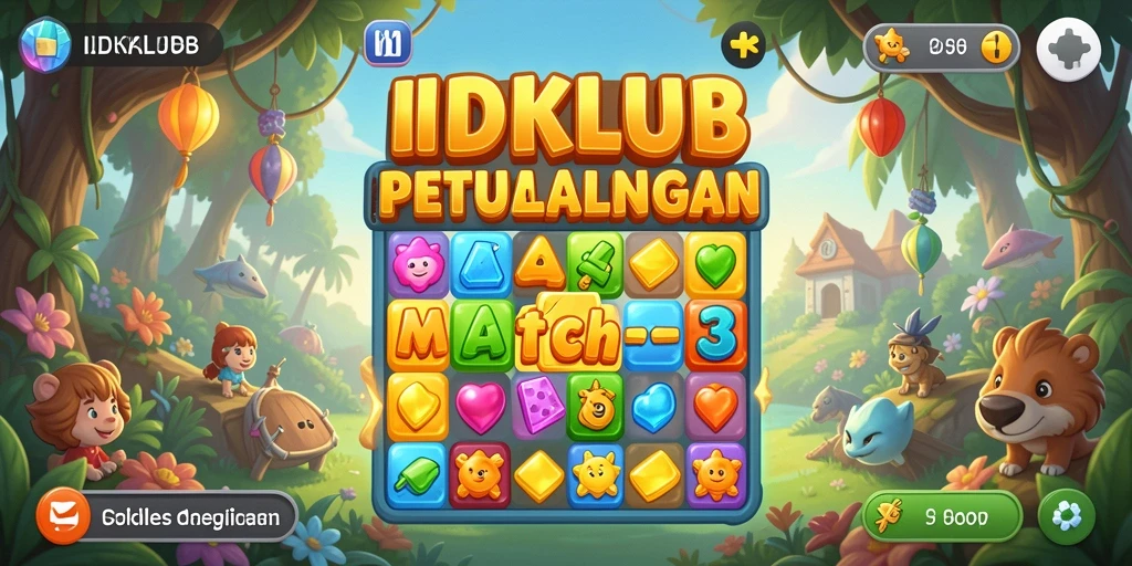 Gameplay seru IDKLUB dengan mekanisme Match-3 yang adiktif.