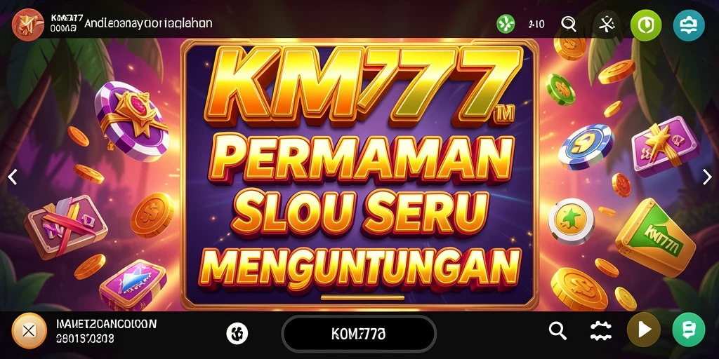 Tampilan gameplay KM777 yang penuh warna dan menarik.