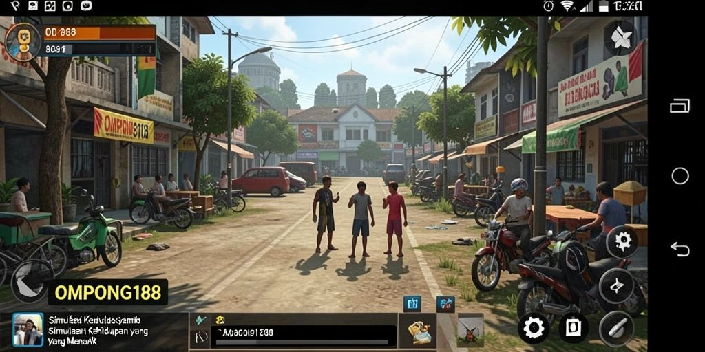 Screenshot OMPONG188 menampilkan gameplay simulasi yang menawan.