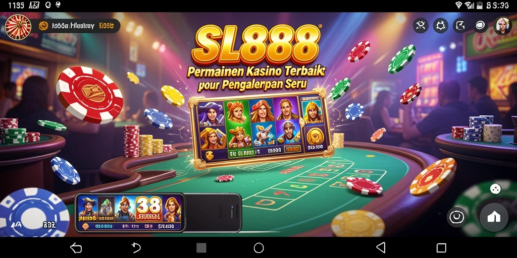 Tampilan menawan dari gameplay SL888 dengan elemen Kasino yang menarik.