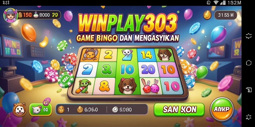 Tampilan menarik dari gameplay Bingo di WINPLAY303.